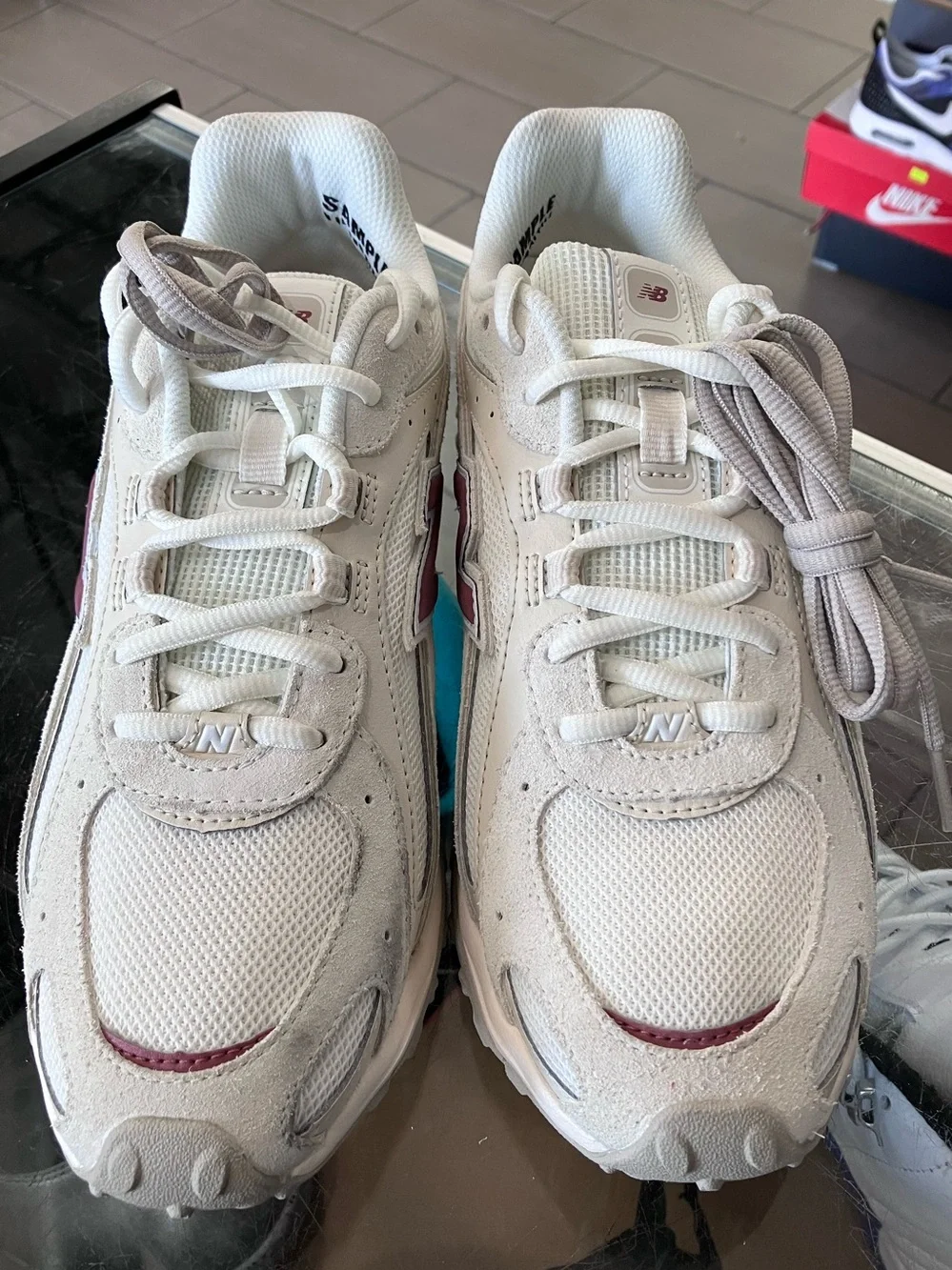 Women’s New Balance 204L Maroon Sea Salt Size 9.5